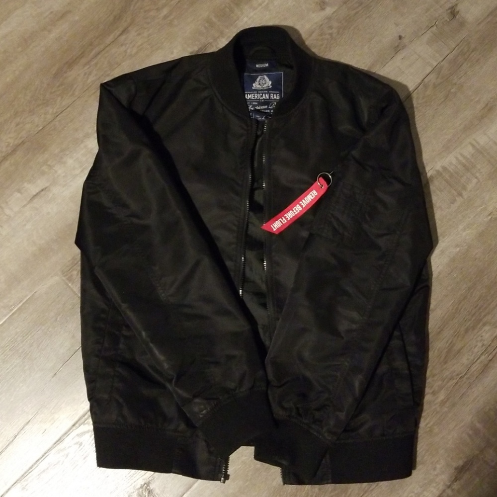 American Rag Nylon Bomber (Black)